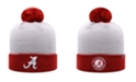 Top of the World Men's Gray and Crimson Alabama Crimson Tide Core 2-Tone Cuffed Knit Hat with Pom